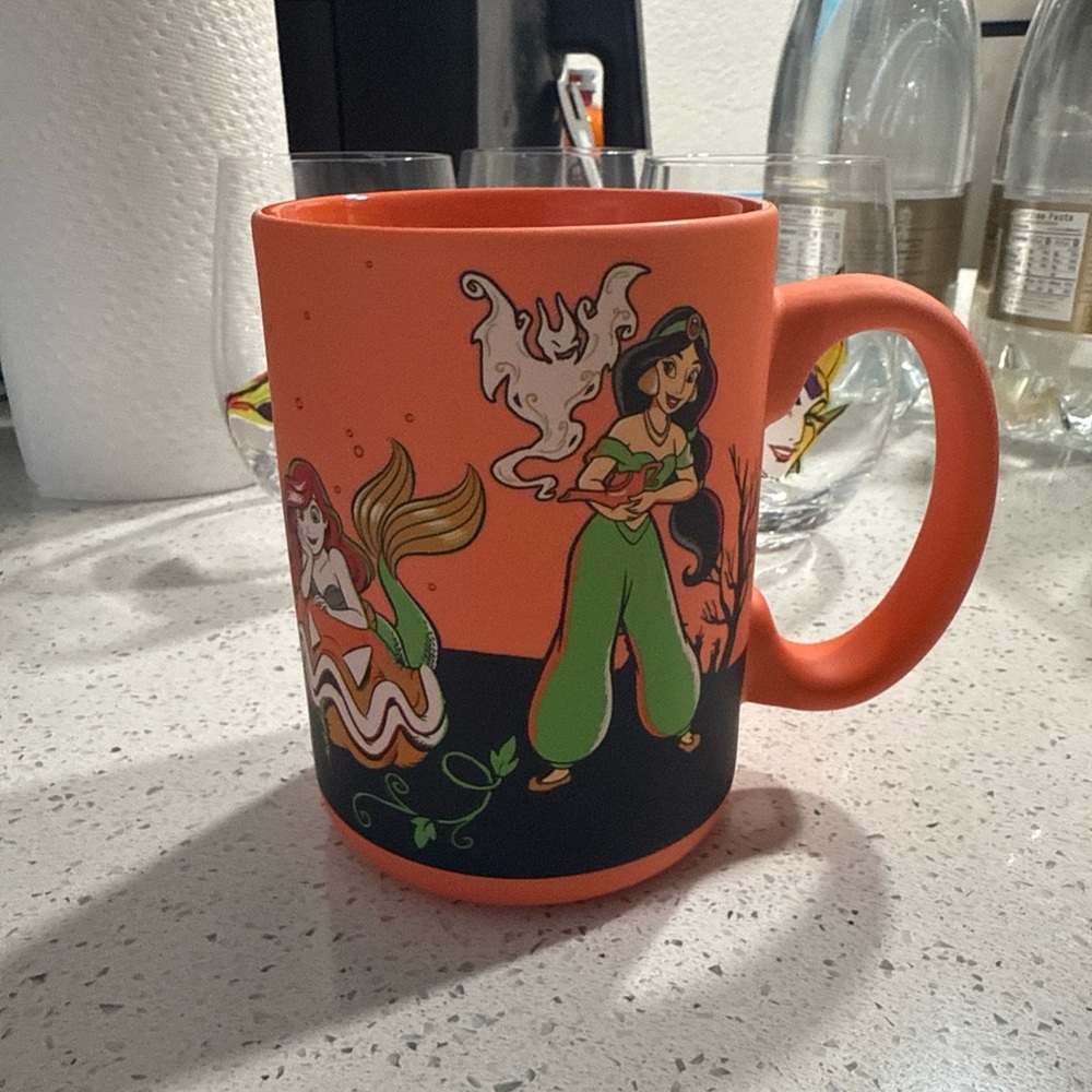 Disney Halloween Princess Soft Touch Mug Ariel, Snow White, Jasmine, Aurora